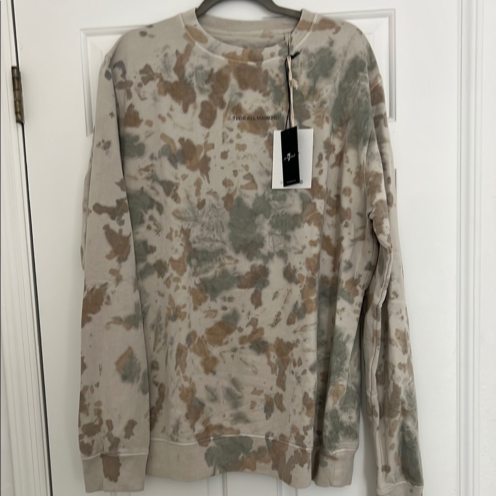 7 For All Mankind Men's Tie-Dye Sweatshirt
